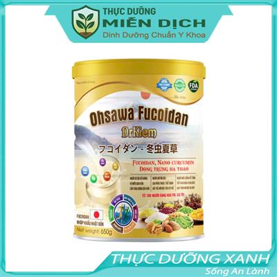 Thực dưỡng miễn dịch Oshawa Fucoidan Dr Kiềm. Hộp 650g